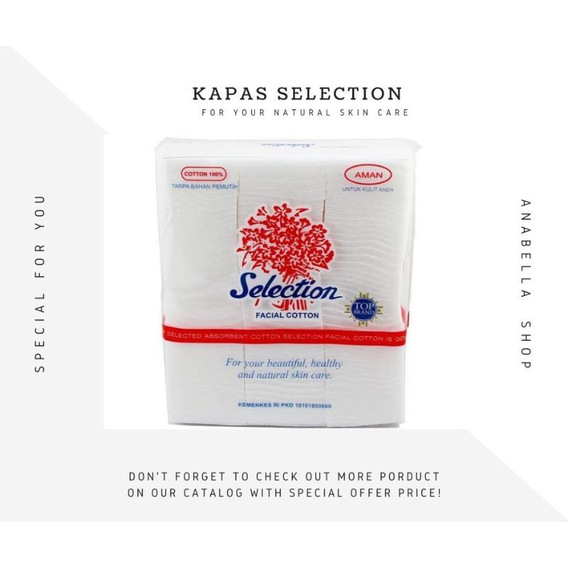 Kapas Selection Soft Cotton (Kapas Wajah) /original