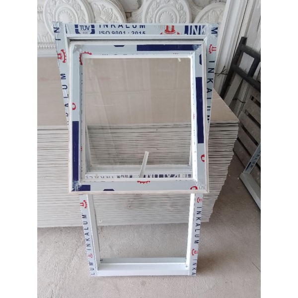 Jendela Aluminium + Kaca mati