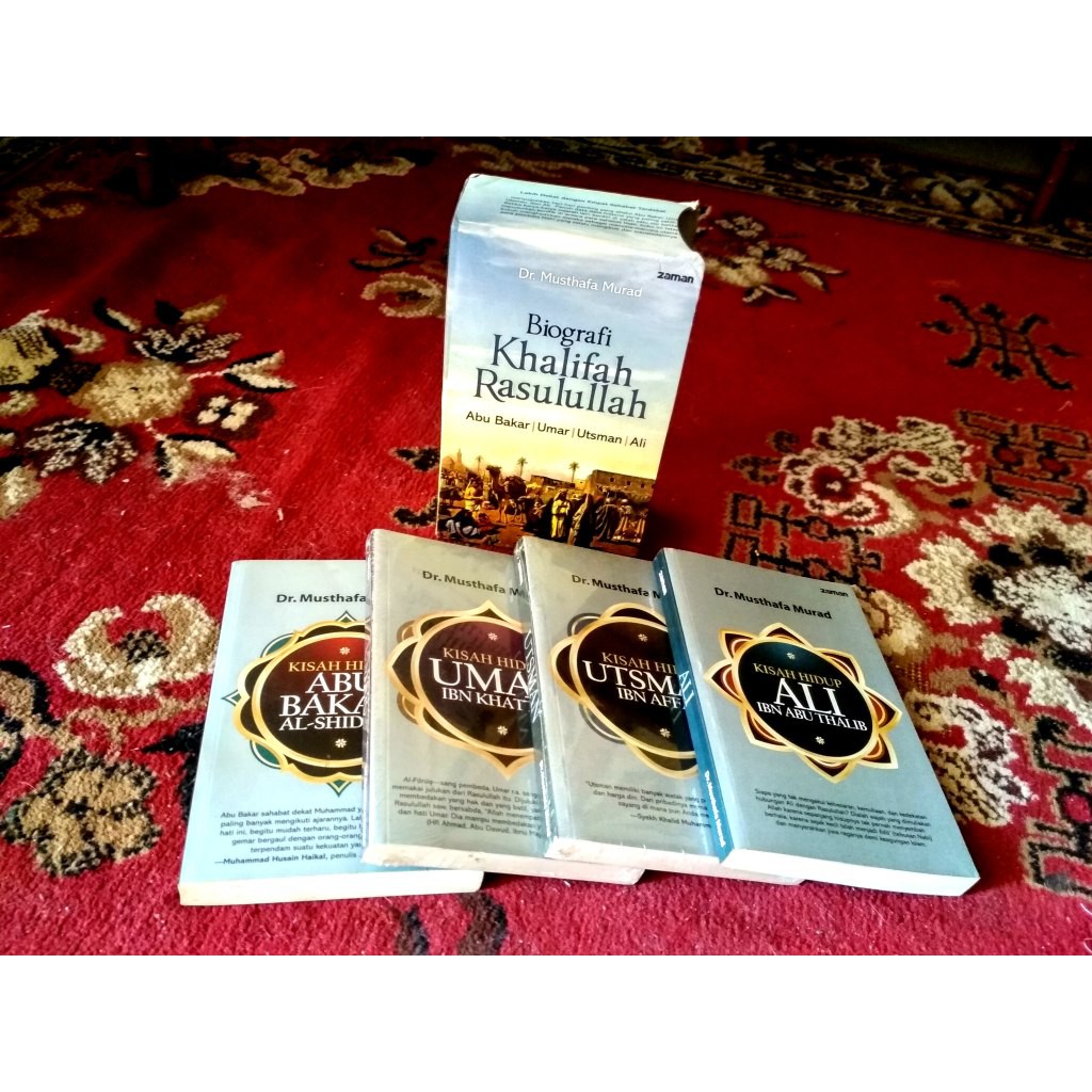 BIOGRAFI KHALIFAH RASULULLAH  (Box) (Paket 4 Buku) Abu Bakar - Umar - Utsman – Ali