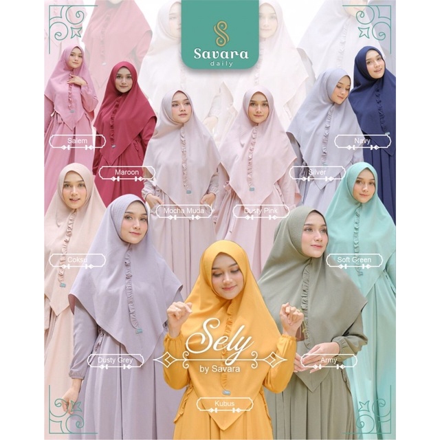 SELY BY SAVARA DAILY.SET GAMIS MURAH