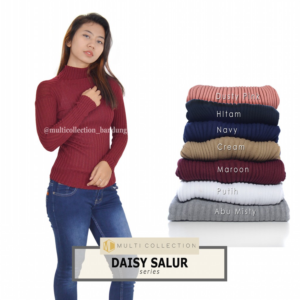 DAISY SALUR  TURTLENECK Sweater Rajut korea baju  rajut 