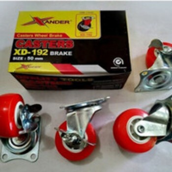 Rem 2&quot;/Roda Trolley/Roda Etalase/XD-192 XANDER Roda Caster Merah OKE***