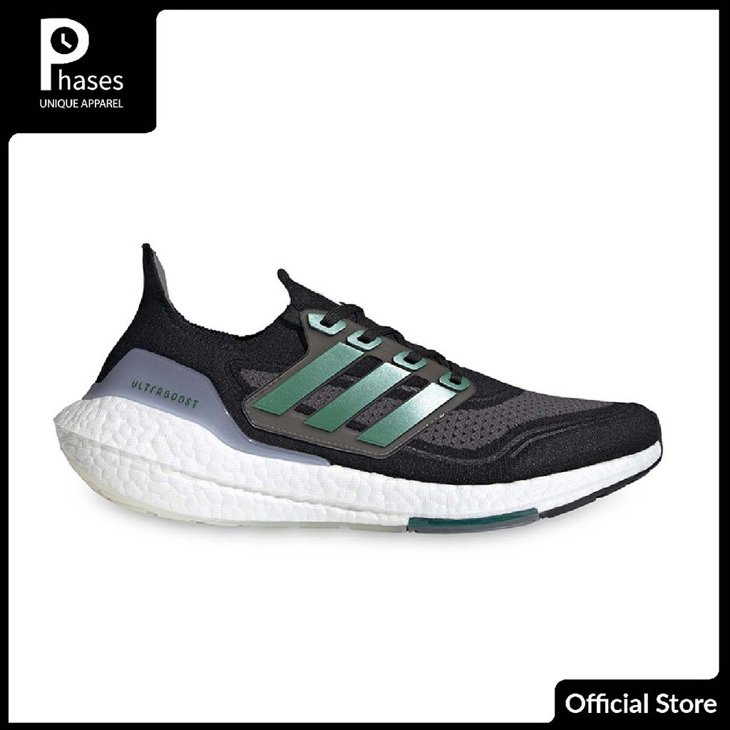Adidas Ultraboost 21 Black Green Original
