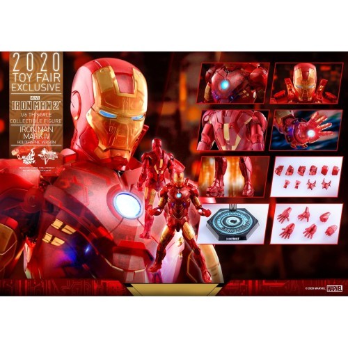 Hot Toys 1/6th Scale Iron-Man 2 - Iron-Man Mark IV (Holographic Ver.) BIB