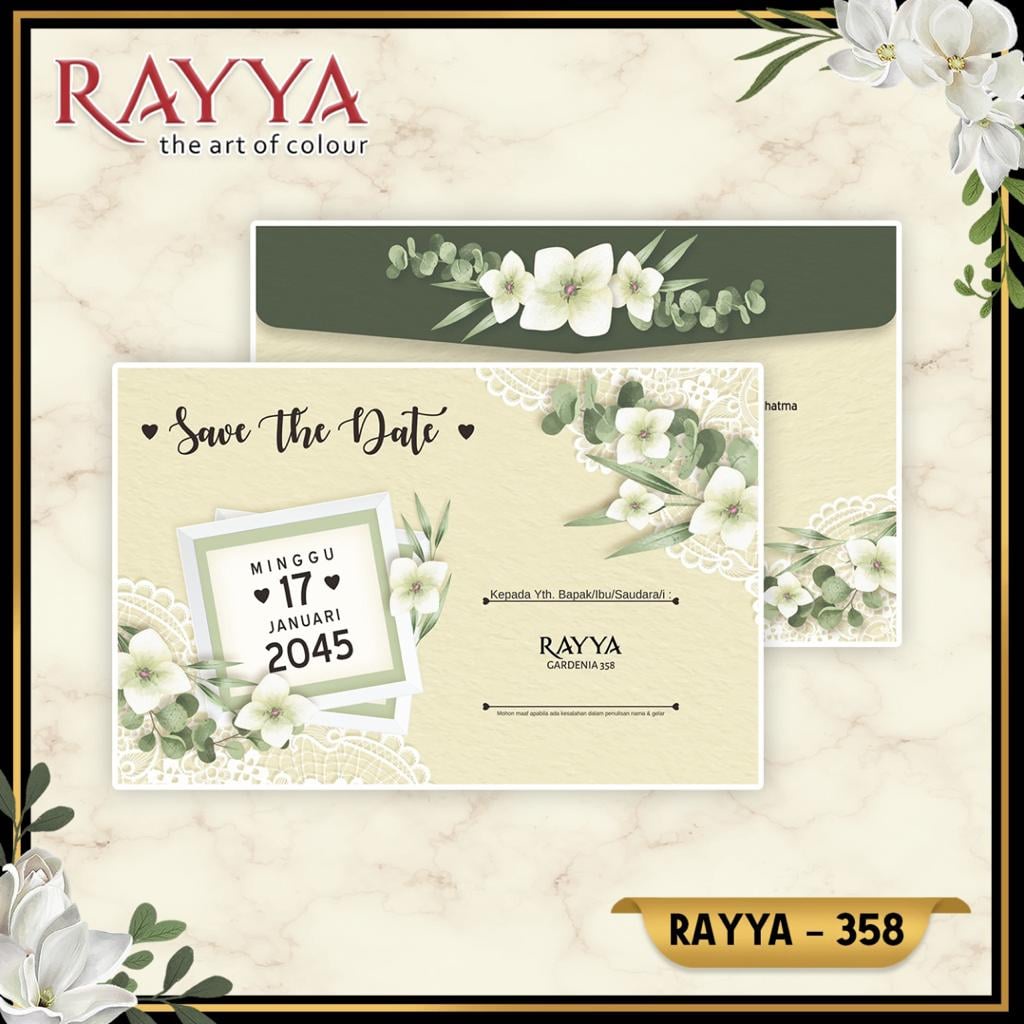 CETAK  UNDANGAN RAYYA 358 / UNDANGAN KOSONG / FREE FILE SETTING