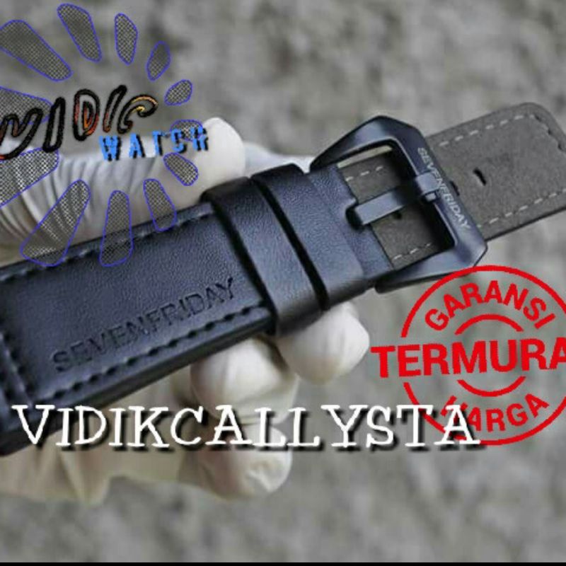 LEATHER STRAP WATCH TALI KULIT SF SEVEN 28MM 28 MM LOGO