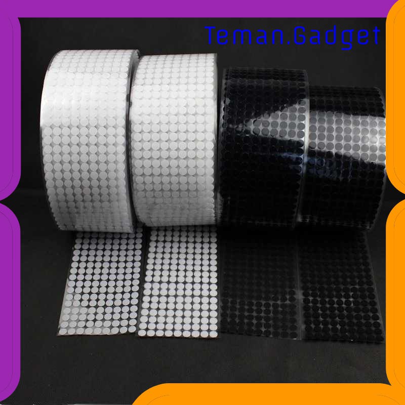 TG-DE184 NIKTO Tape Lakban Dot Velcro Hook &amp; Loop Magic Sticker 450 Pairs 10 mm