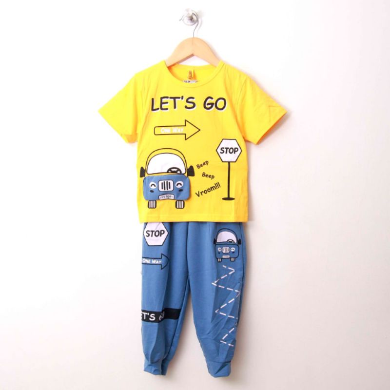 Stelan Panjang Anak Laki Laki Jogger Celana Setelan 1-5 Tahun Xun Kids