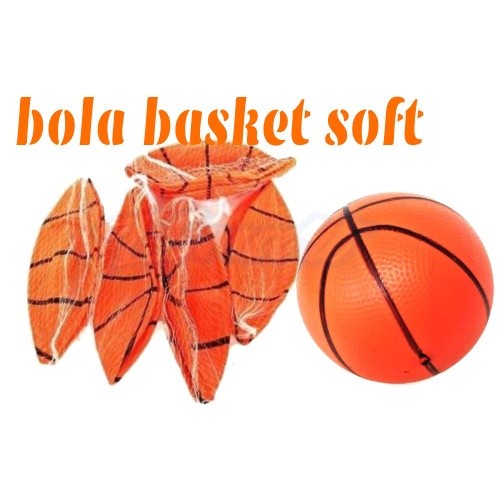 MOMBABY1 Mainan Bola Basket karet anak / Mainan Bola basket karet