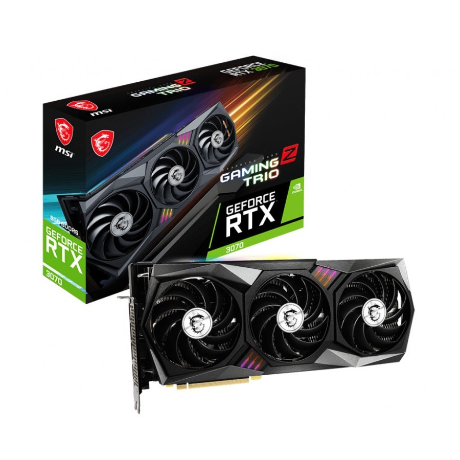 Vga MSI GeForce RTX 3070 Gaming Z Trio 8G (LHR) 8GB DDR6 256 Bit