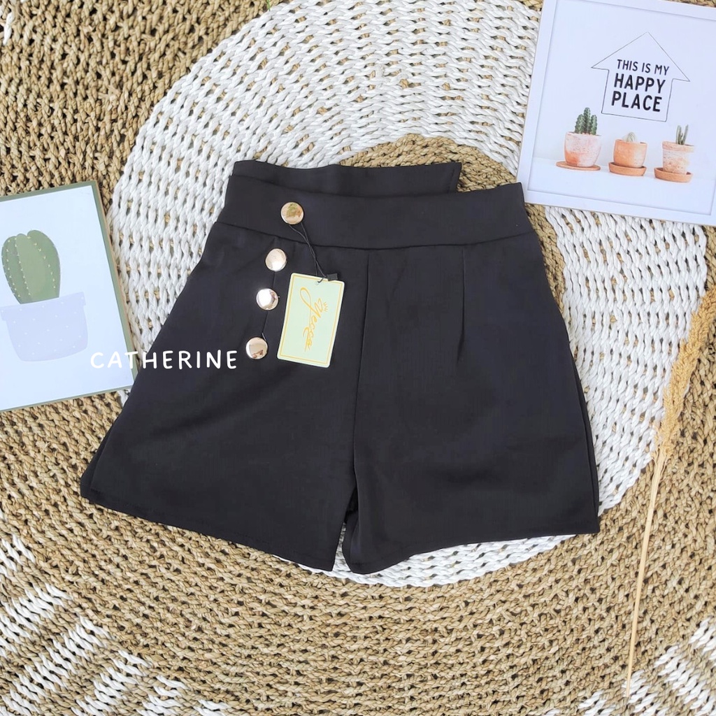 SHORT PANTS BUTTON / CELANA PENDEK WANITA