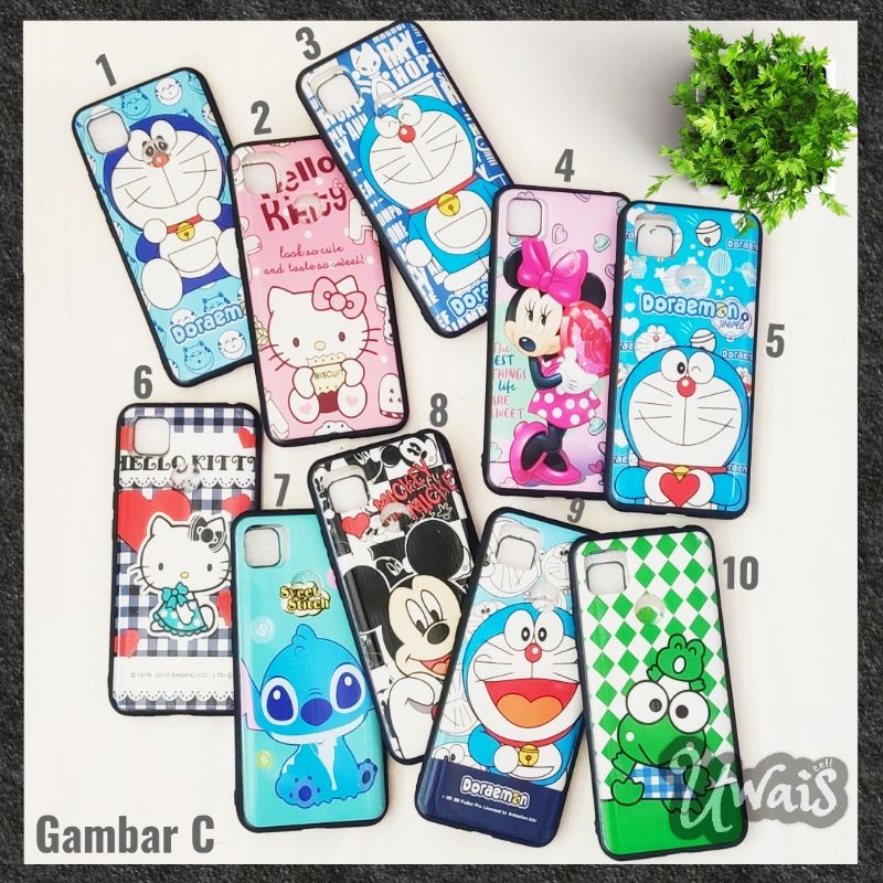 Fuze case fashion gambar karakter Redmi note 5 5pro 7 7pro pro 9 Vivo Y91 Y93 Y95 Y12 Y15 Y17