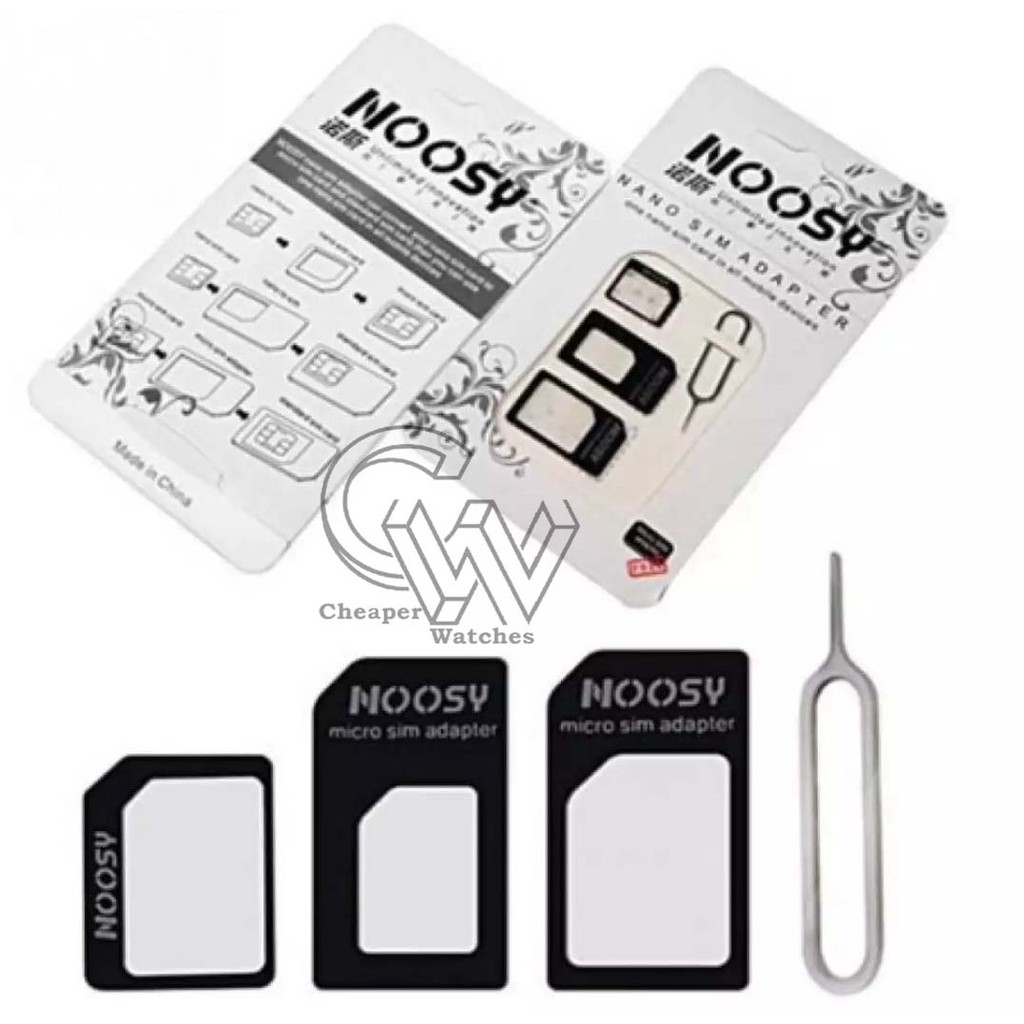 Cheaper-Noosy SimCard  Pin Jarum Tusukan Adapter Nano Micro SimCard 3in1