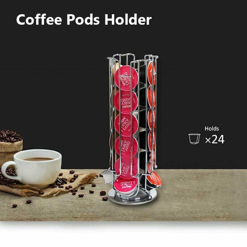 [Elegan] Coffee Pod Holder Rak Besi Plating Rak Penyimpanan