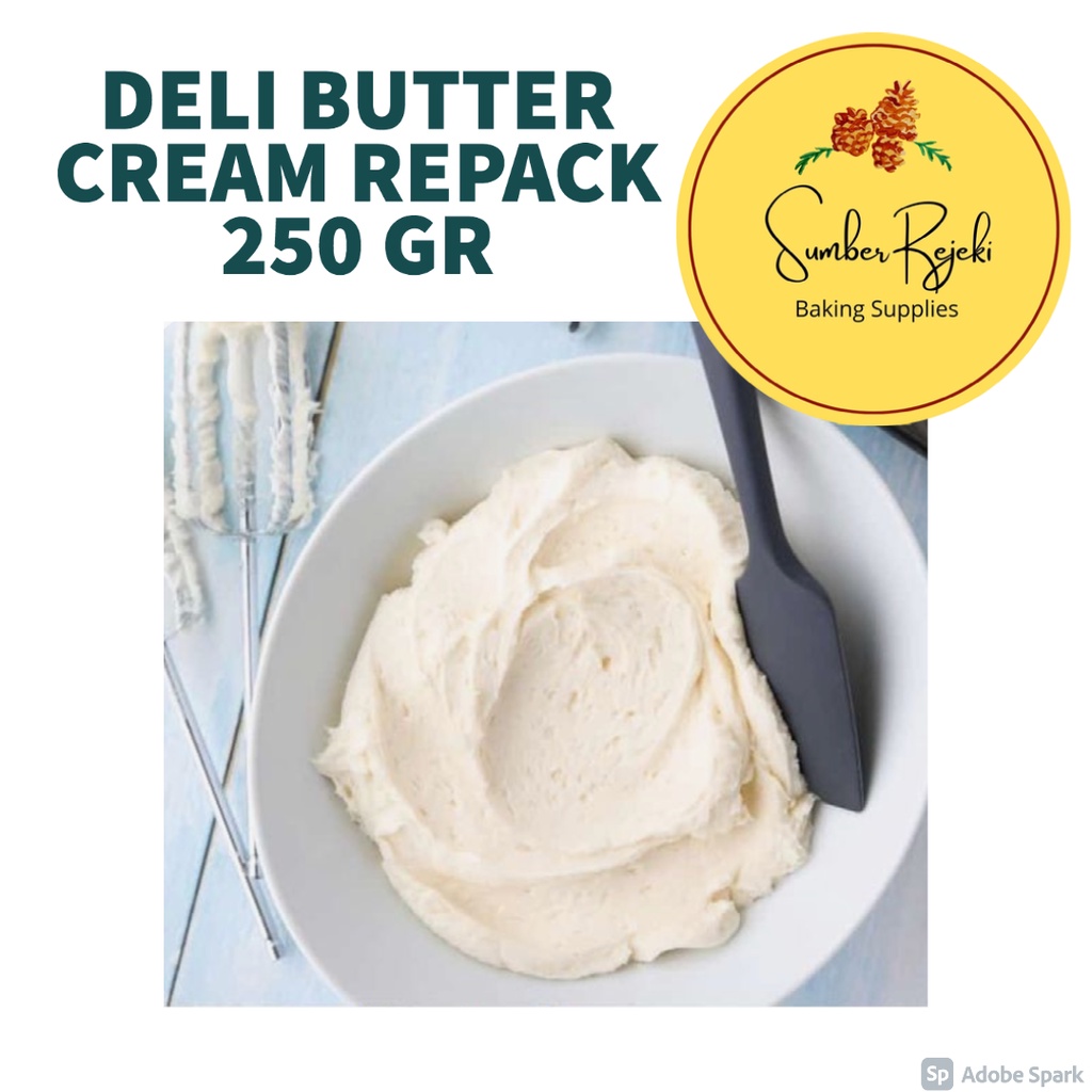 

Deli Butter Cream | Buttercream Rasa Vanila / Vanilla 250 Gr / 250gr