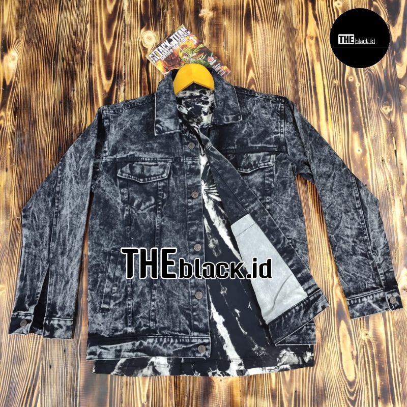 JAKET JEANS PRIA JAKET JEAND MODEL SANDWASH M, L, XL