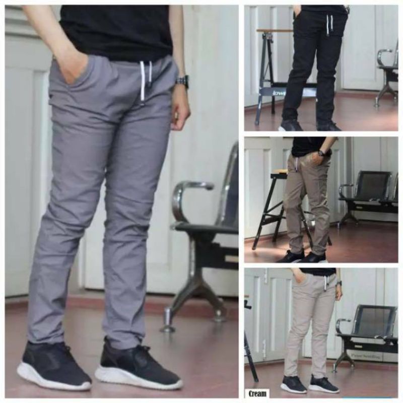 (size 27-38) CELANA RIP PANJANG // CHINO PANTS CHINOS KATUN KOLOR