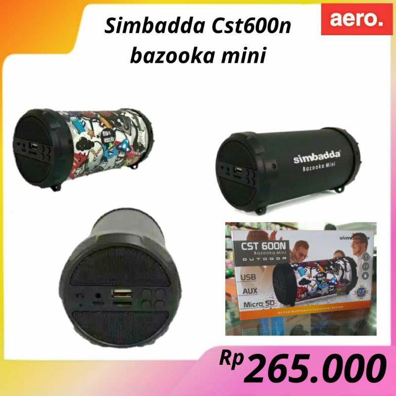 Speaker Bluetooth-Simbada CST600N CST 800N -Bazooka Mini Portable Super Bass