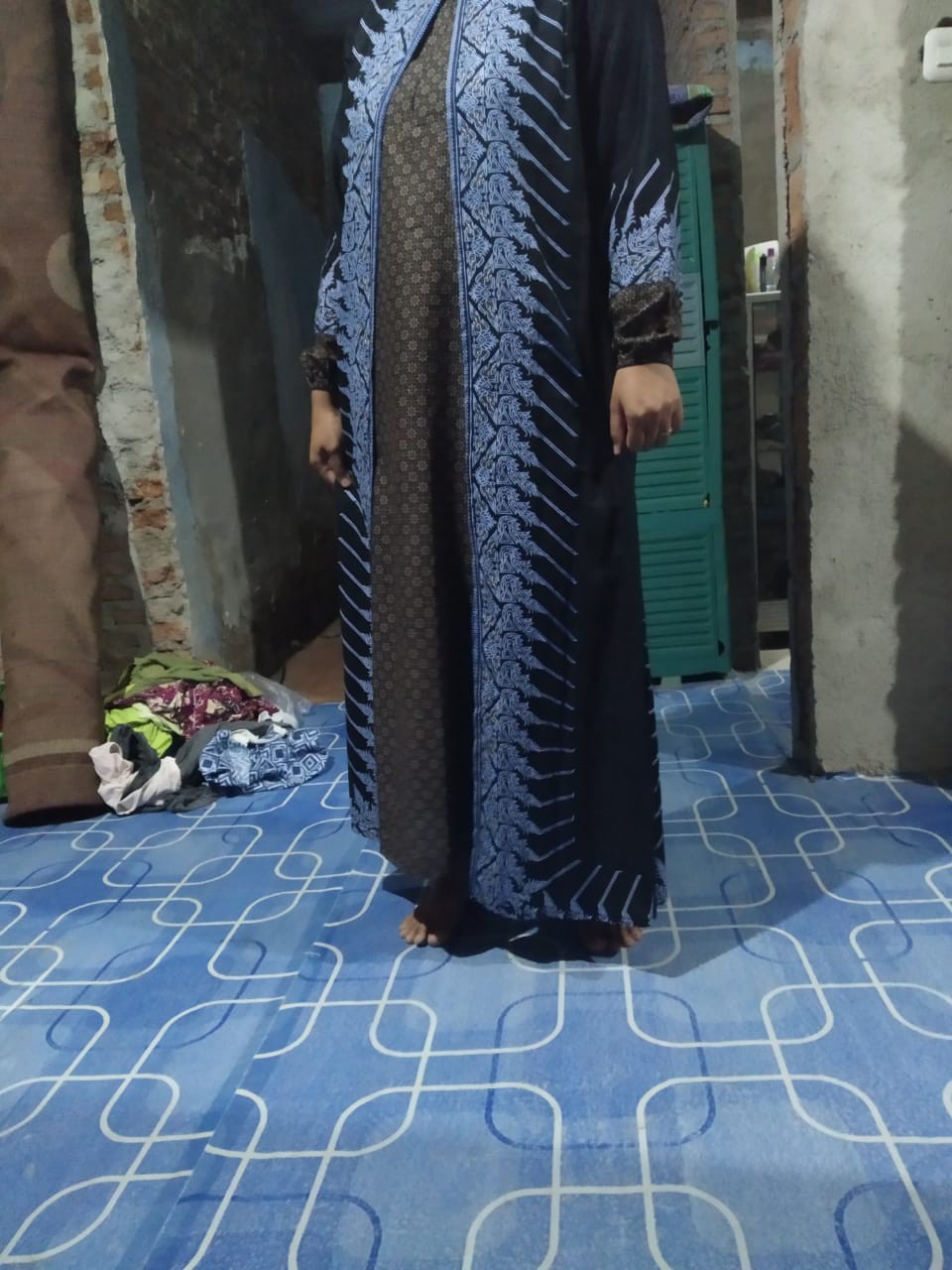 Gamis Cardi Modang Baju Muslim Syari  Batik