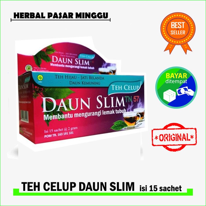 

Teh DIET Teh celup DAUN SLIM TN57 mengurangi lemak dalam tubuh BPOM