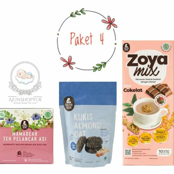 Paket mamabear Asiku Banyak (Cookies, Teh Mama Bear, Soya Mix) - 4..