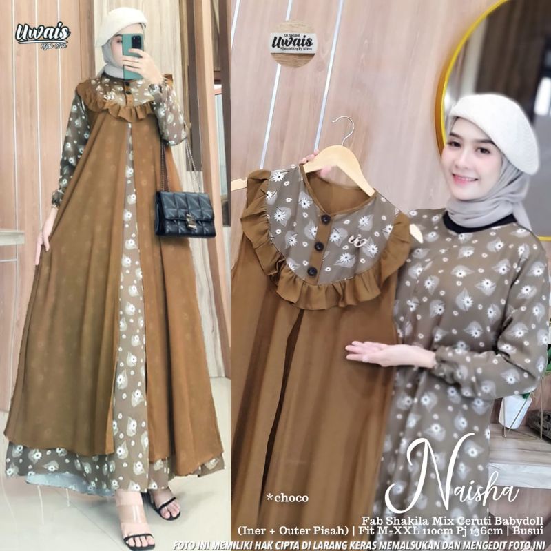 naisha gamis set ori uwais