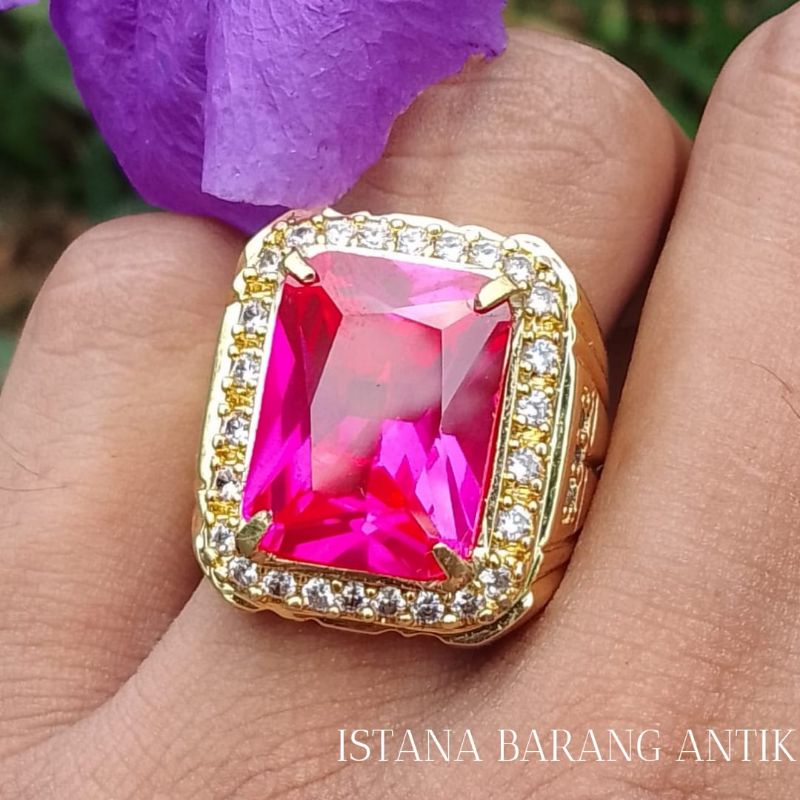 CINCIN BATU MERAH SIAM KOTAK BANGKOK KUALITAS SUFER SIAP PAKAI
