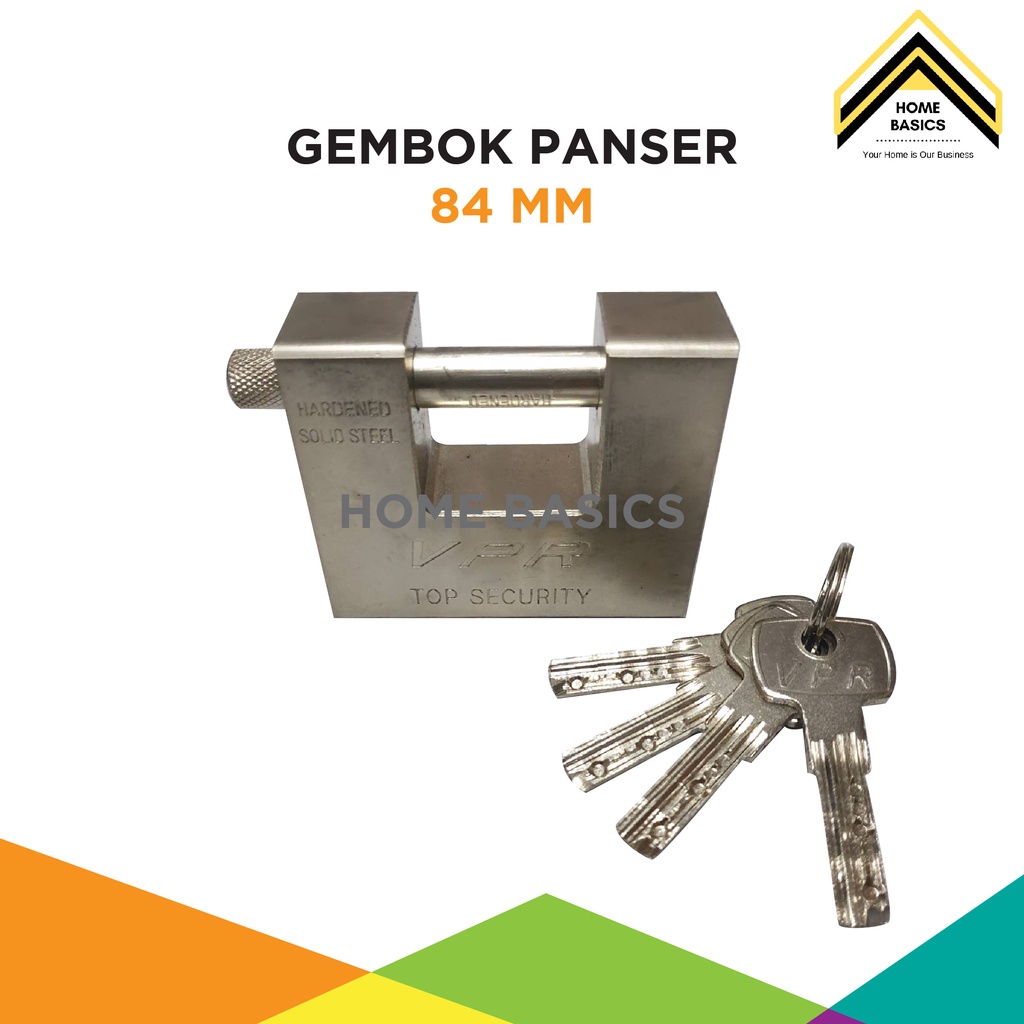 Gembok Panser 84 mm / Gembok Panzer / Pagar / Gudang / Gerbang / Rumah