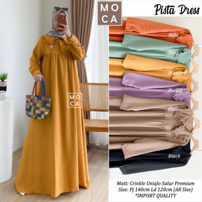 Gamis Lillo Busui Friendly  Original Crinkle Premium Quality