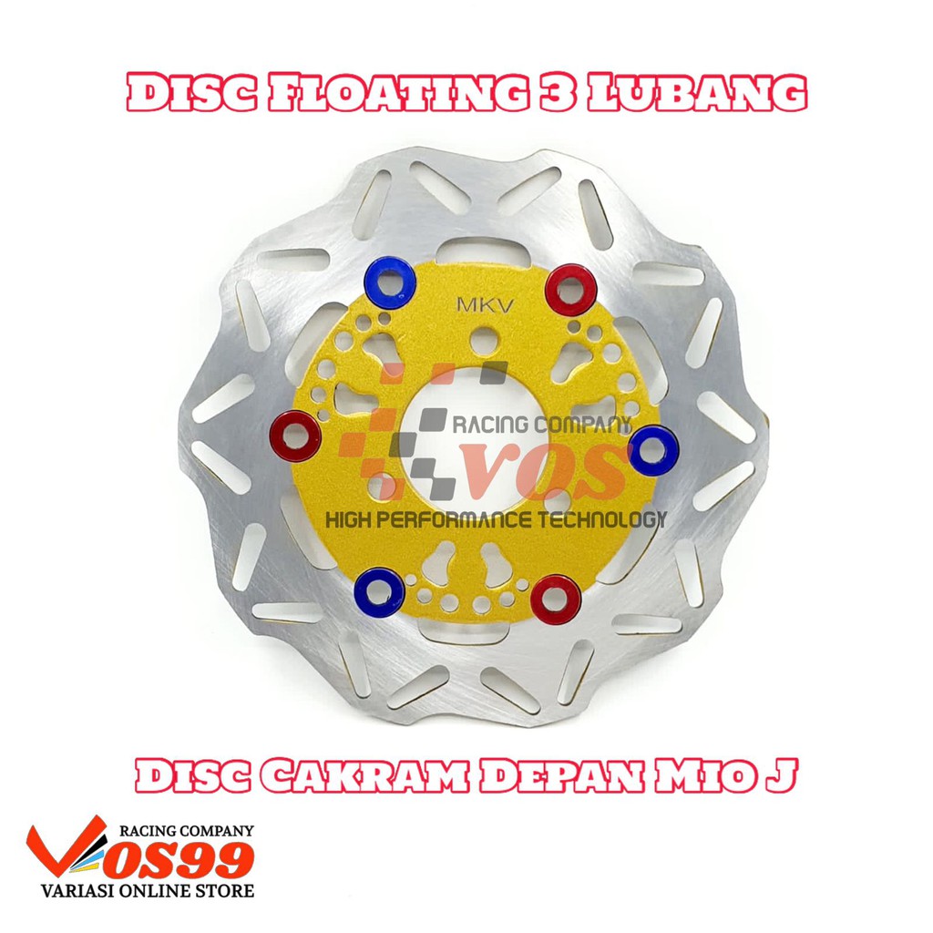 Piringan Cakram Depan Variasi Yamaha MIO J,MIO M3,MIO Z, MIO SOUL GT, SOUL GT INJEKSI, SOUL GT 125,XEON,FINO,XRIDER,GEAR,FAZZIO. DISC CAKRAM 3 LUBANG BAUT DISK