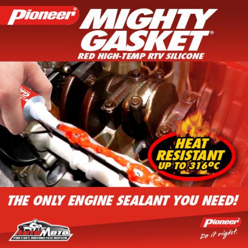 Lem Gasket Mesin Tahan Panas Hingga Suhu 300C Pioneer Mighty Gasket Lem Radiator Bocor