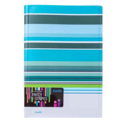 

Bantex Fancy Stripe Display Book (30 Pocket) Folio #3197