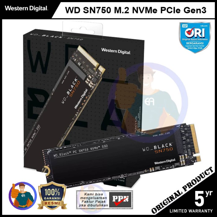 TERBARU SSD WD BLACK 250GB NVMe SN750