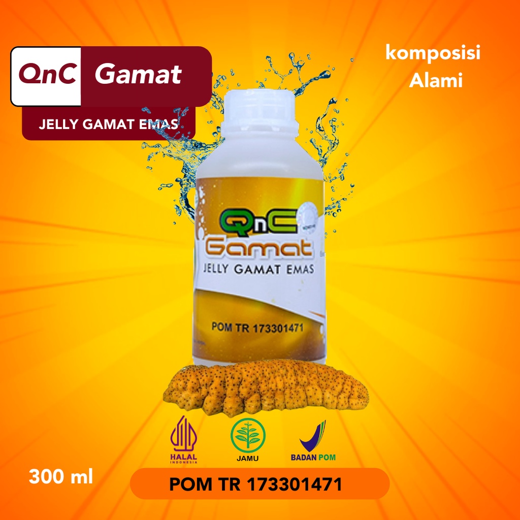 Jelly Gamat QNC, Jelly Gamat Emas, Gamat Teripang Asli, Jelly Gamat Emas Original