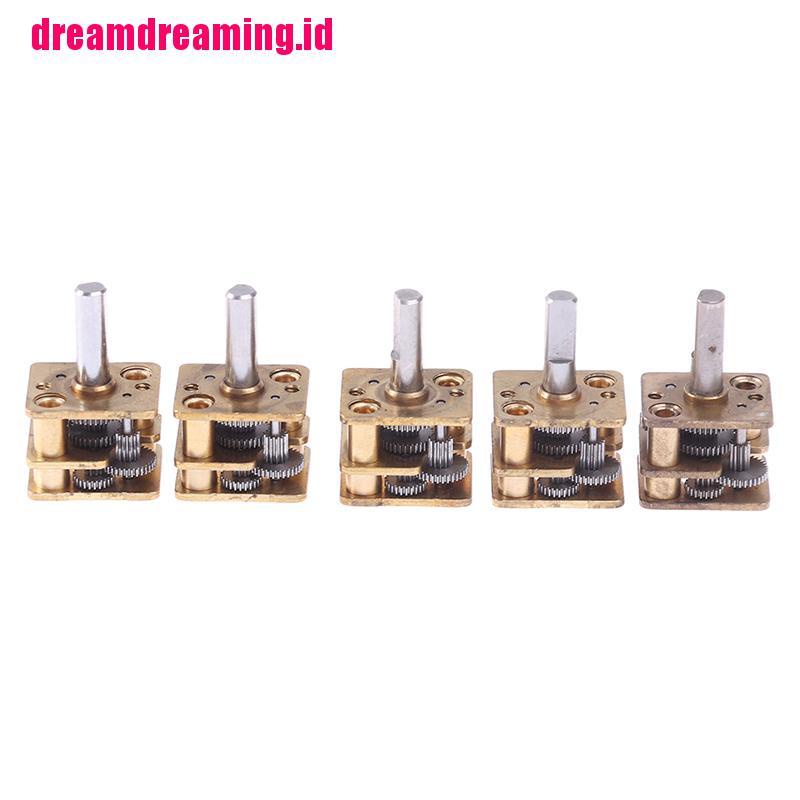 (dreamdreaming.id) 5pcs gearbox Reduksi N20 DIY Bahan metal