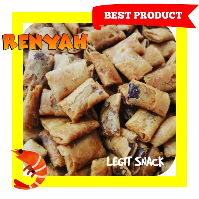 

54eh Sumpia Jumbo Full Ebi / Snack Sumpiah Udang 250 Gram 60Jh