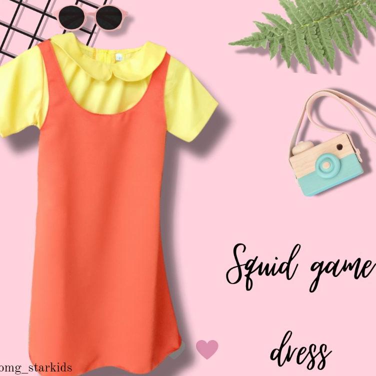 baju squid game / dress squid game / costum boneka squid game / baju boneka squid game  | IE.02Jl22ᴮ