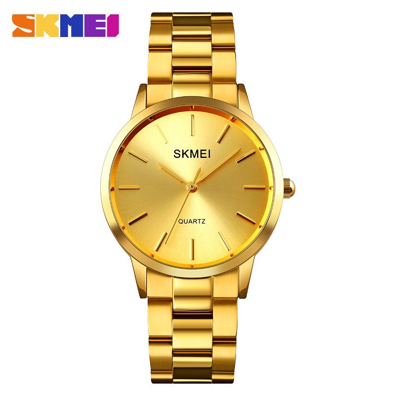 Jam Tangan SKMEI 1694 / 1695 Watch Jam Tangan Pria Wanita Analog Tali Stainless