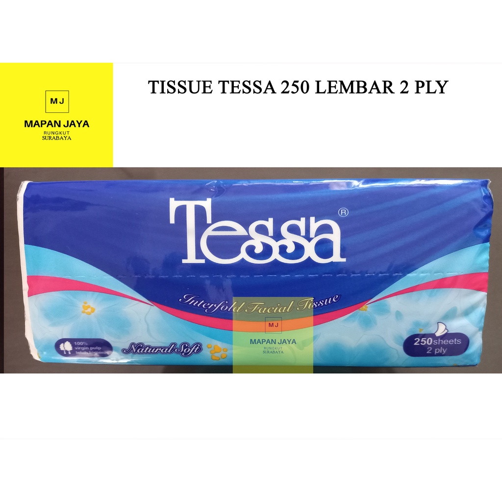 Tisu Tessa 250 Sheets Tissue Wajah Tessa 250 Sheet 2 ply