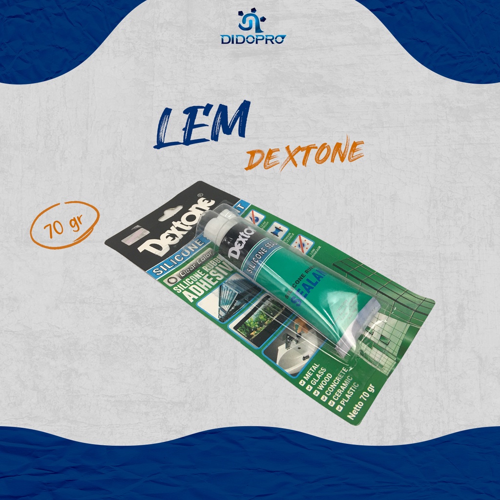 Lem Kaca / Silikon Merk Dextone 70gr