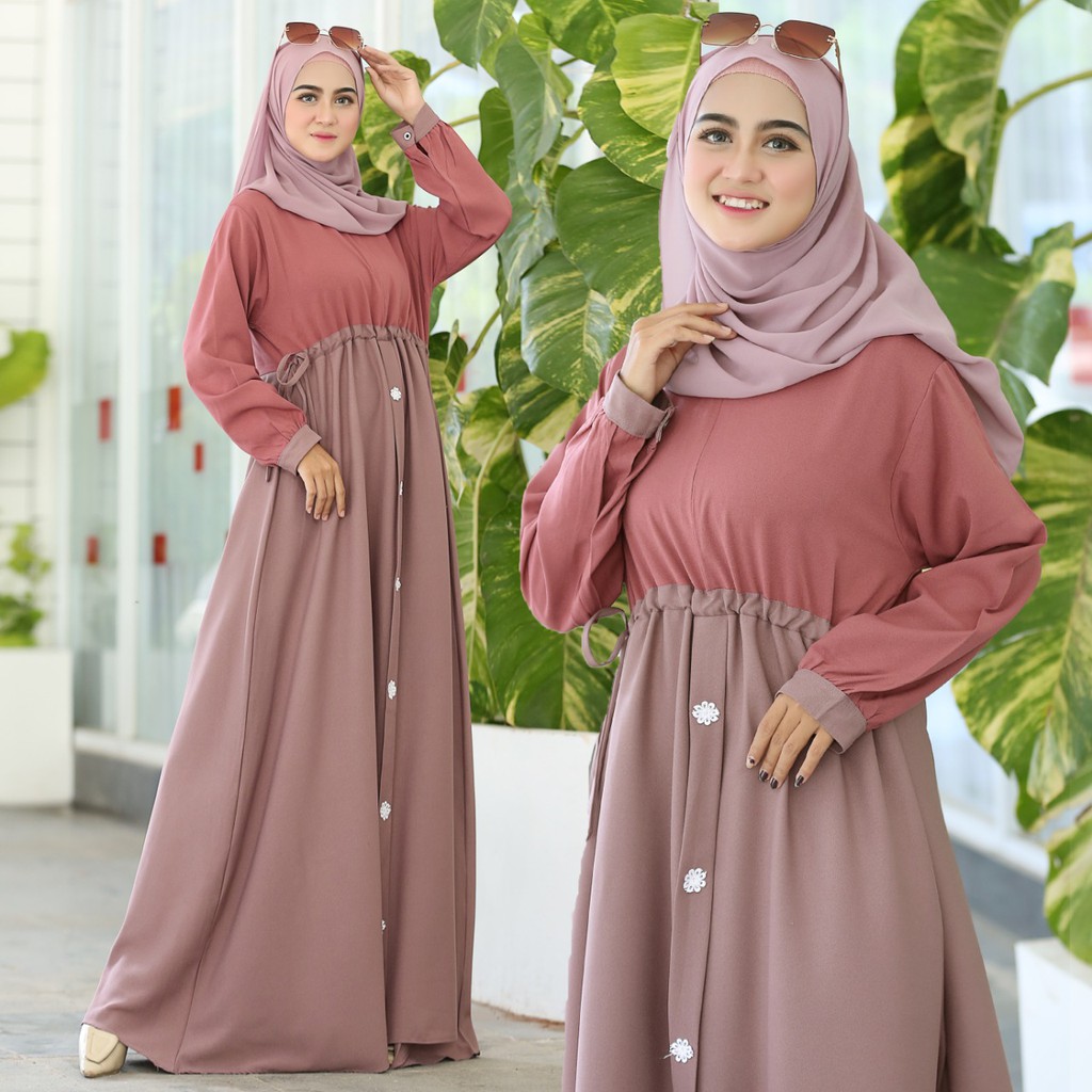GAMIS TERBARU FAHIRA DRESS/GAMIS ori deBOUTIQUE/GAMIS LARIS ITY CREPE