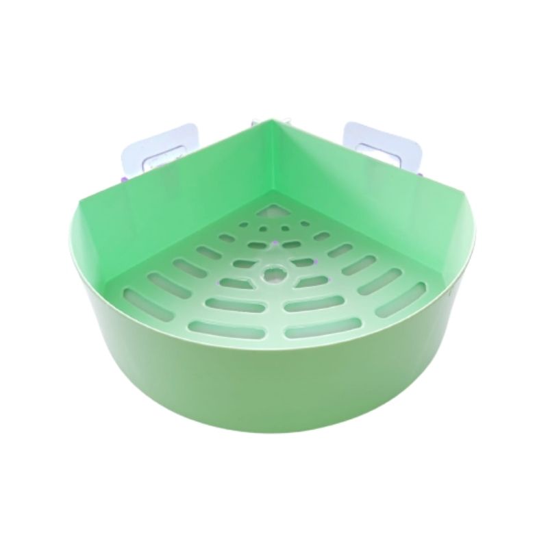 Rak Sudut Siku Kamar mandi Dispender Sabun Tempel Dinding Plastik Segitiga Serbaguna Triangle Shelves Terbagus