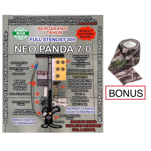 Dijual Pompa pcp - Pompa pcp Filter - Pompa senapan pcp - Pompa Neo Panda - Hand pump pcp Murah