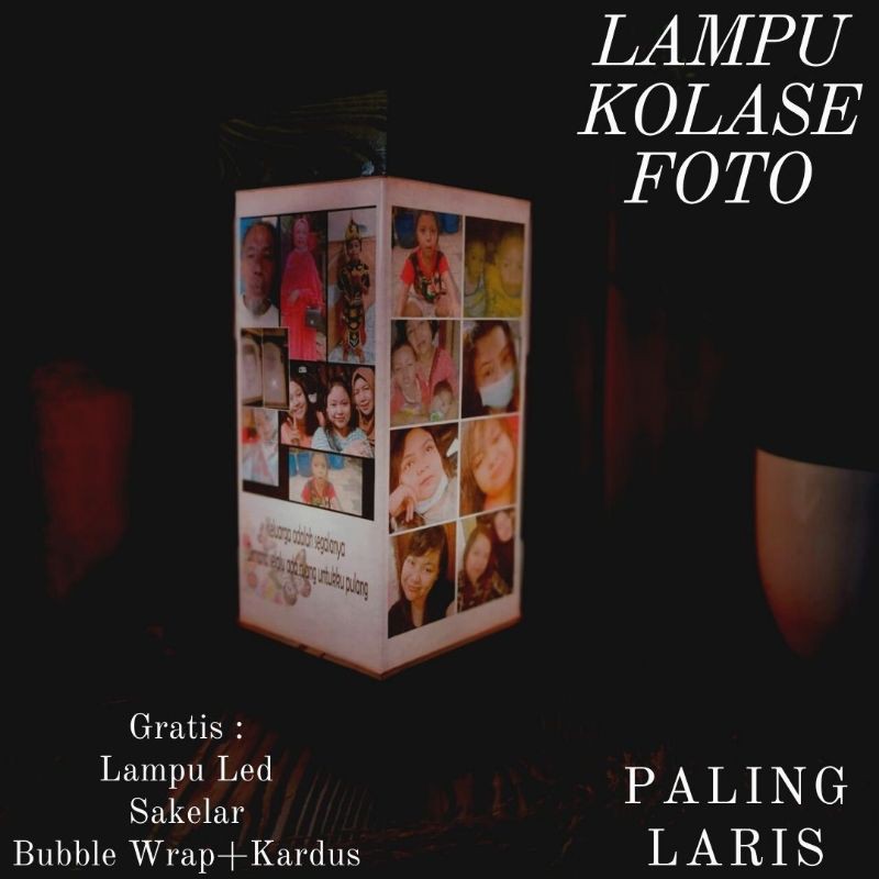 [PALING LARIS] Lampu Kolase Foto Custom Akrilik Unik Led Aesthetic