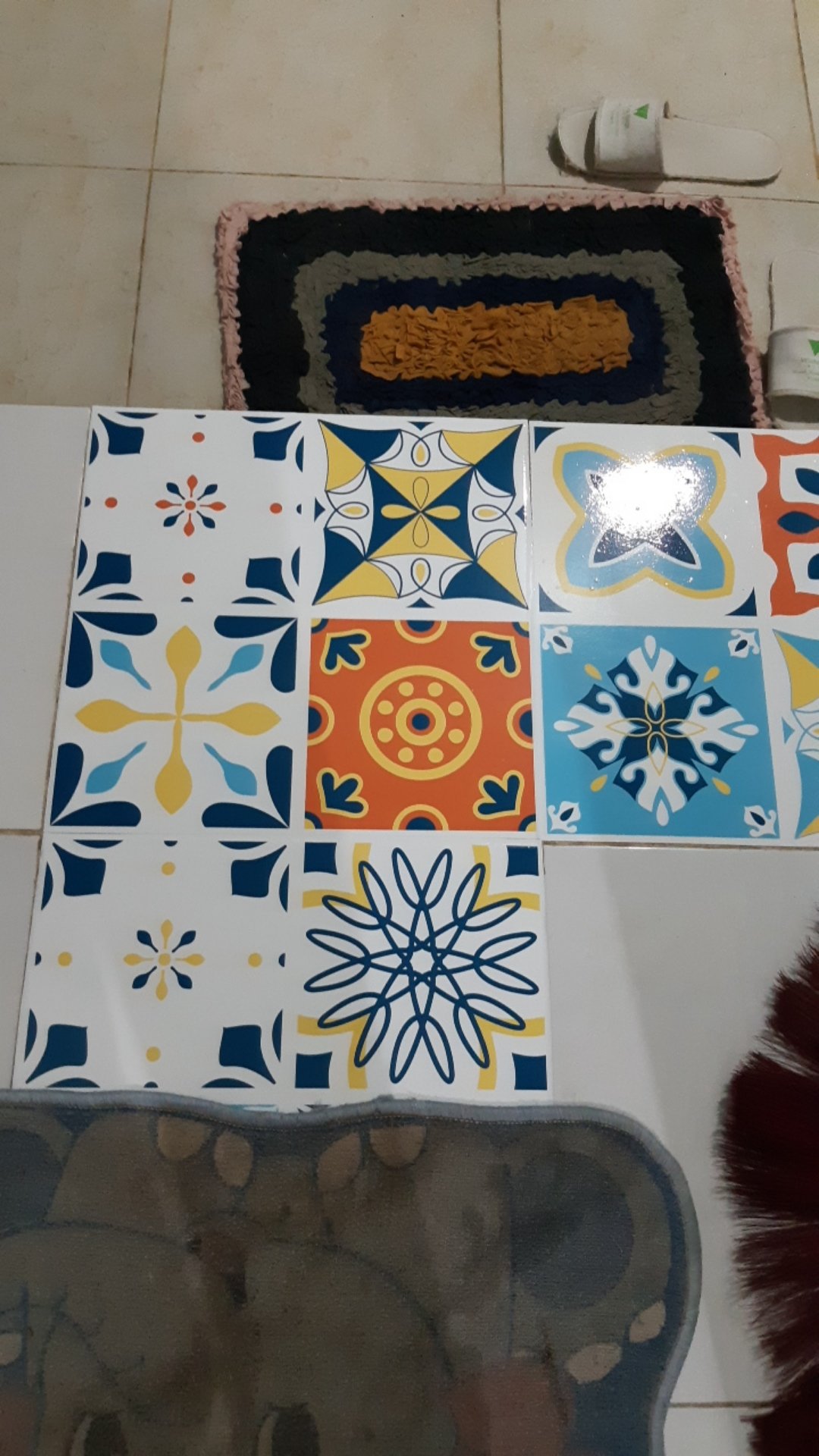 [sticker Dinding Dan Stiker Lantai] Bisa Untuk Perabot Seperti Kulkas Kompor Mesin Cuci - Ornamen 1