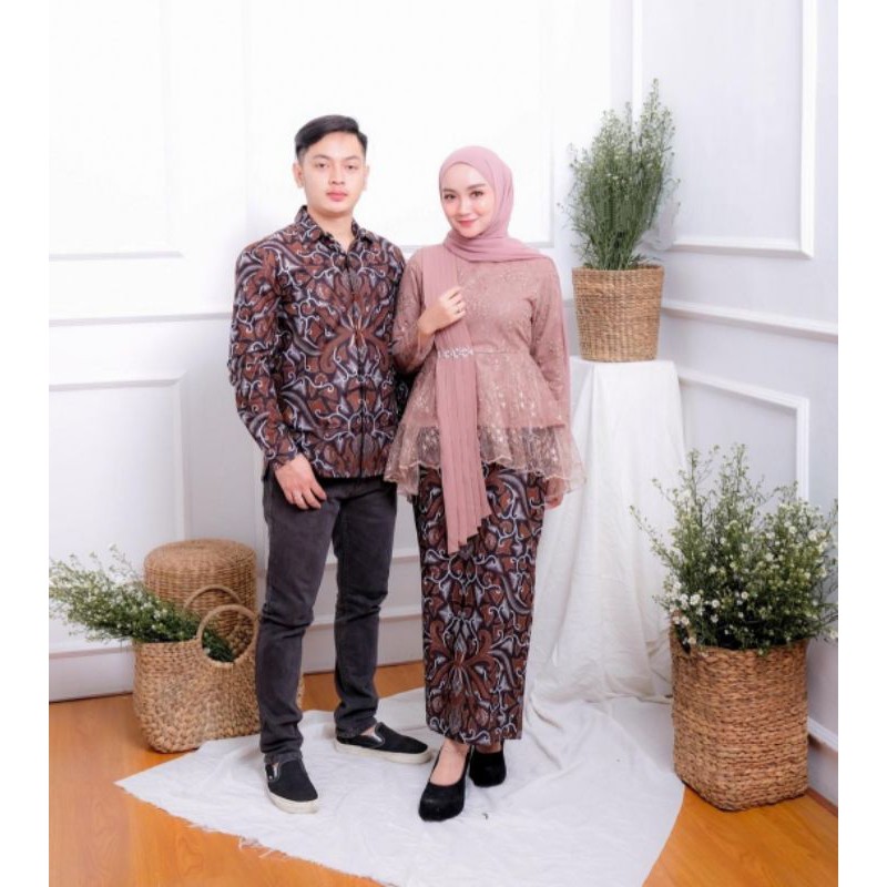 TERBARU || Couple Fania | Baju couple kondangan | batik songket couple | gamis couple pesta | baju kondangan couple | kebaya couple tunangan | set couple || kebaya couple || dress couple baju couple keluarga || kebaya lamaran wanita || batik couple wanita