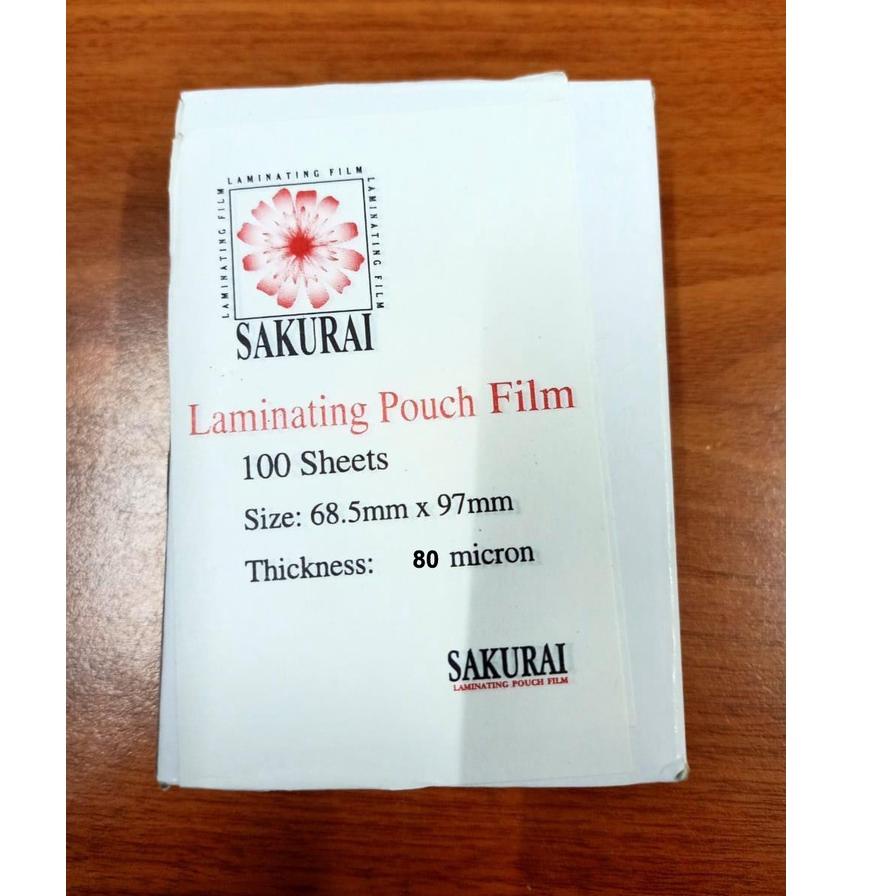 

Promo Sekarang! Plastik Laminating Sakurai ukuran KTP 80 micron isi 100 Lembar