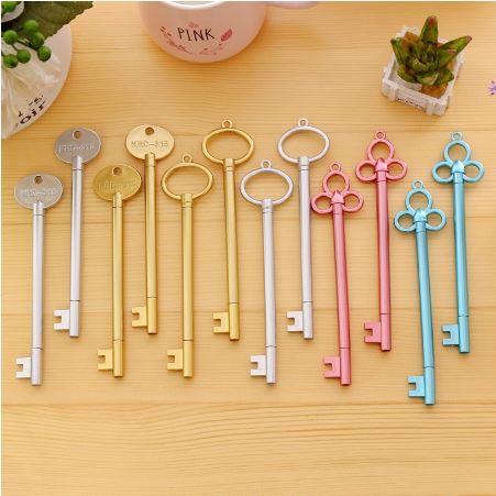 

Pulpen Gel Gaya Korea Vintage Bentuk Kunci