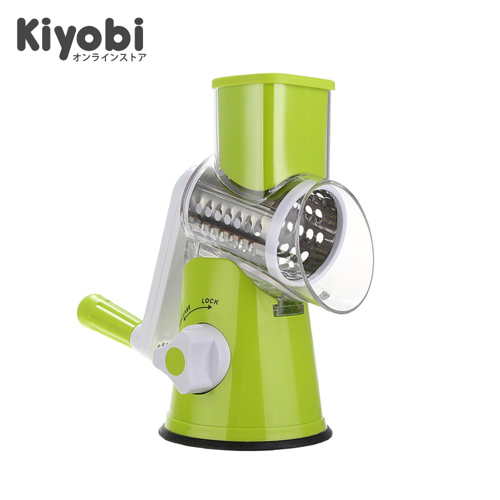 Alat Pemotong Sayur Round Slicer Manual Rotary Drum Grater Vegetable