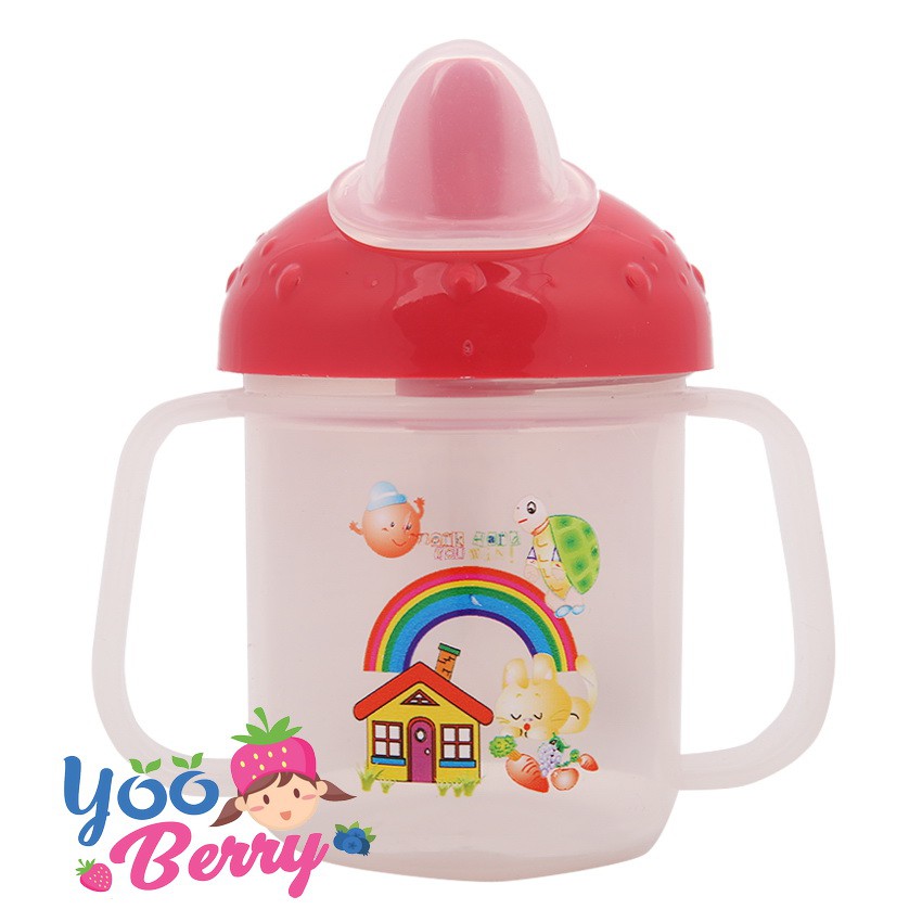 Ninio Training Spout Cup Gelas Minum Bayi Anti Tumpah Tahan Panas Berry Mart